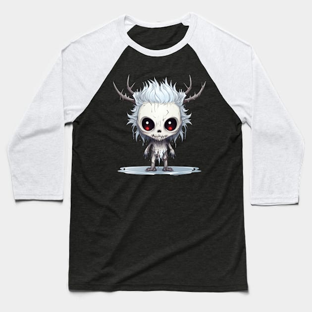 Chibi Wendigo Baseball T-Shirt by Nightarcade